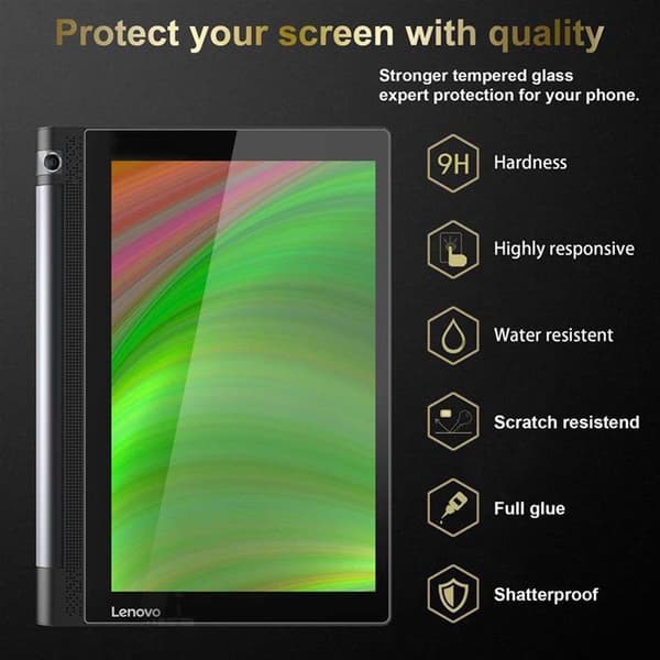 Lenovo Yoga Tab 3 10 (10.1 Zoll) 3x Skærmbeskytter Beskyttelsesglas