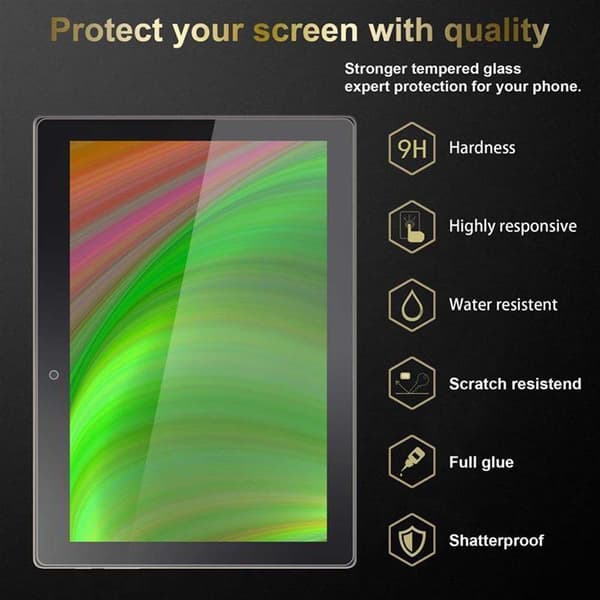 Lenovo Tab 3 10 Business (10.1 Tull) 3x Skärmskydd Skyddsfilm Härdat (Tempered)-glas för skydd