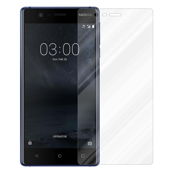 Skjermbeskytter Skärmskyddtil til Nokia 3.1 Herdet Skjermglass