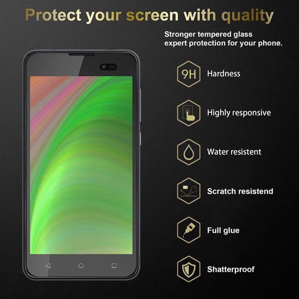 Skyddsfilm för WIKO SUNNY 2 PLUS Skärmskydd Skyddsglas Härdat (Tempered)-glas för skydd