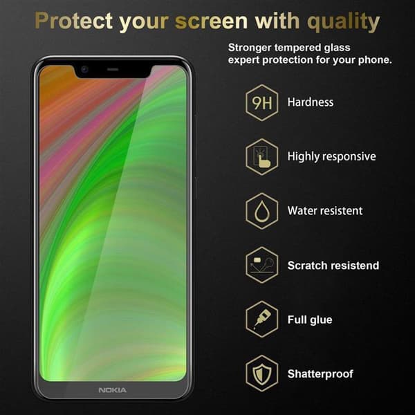 Nokia 5.1 PLUS / X5 3x Skærmbeskytter Beskyttelsesglas
