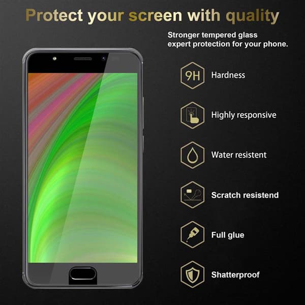 WIKO U FEEL PRIME Suojakalvo Karkaistu lasi / Suojalasi näytönsuoja 9H kovuudella ja 3D-kosketusyhteensopivuudella