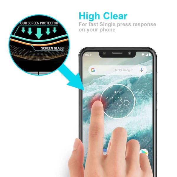 Motorola ONE / P30 PLAY Skærmbeskytter Beskyttelsesglas