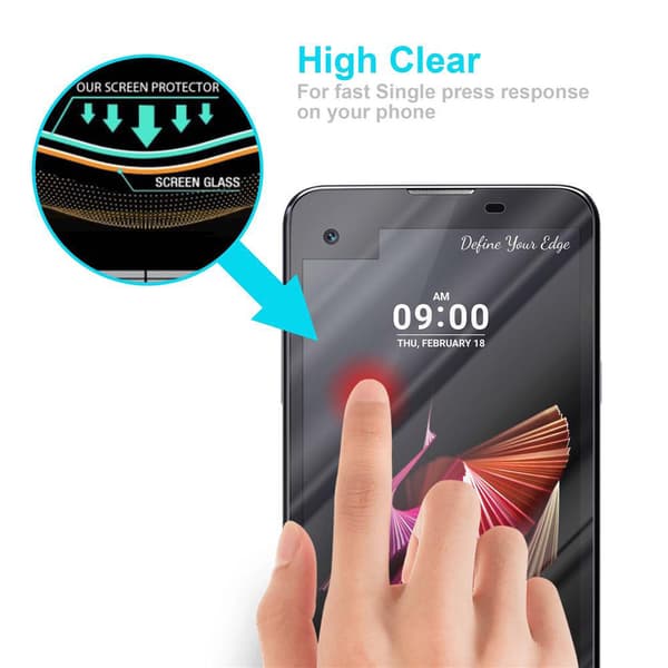 LG X SCREEN Skærmbeskytter Beskyttelsesglas