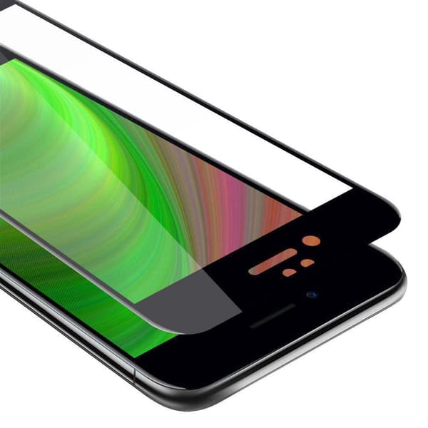 Skjermbeskytter Skärmskyddtil til iPhone 6 PLUS / 6S PLUS Herdet Skjermglass Full Skjerm TRANSPARENT med SVART