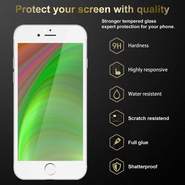 Skyddsglas för iPhone 6 / 6S Skyddsfilm Skärmskydd Full Screen Härdat (Tempered)-glas för skydd
