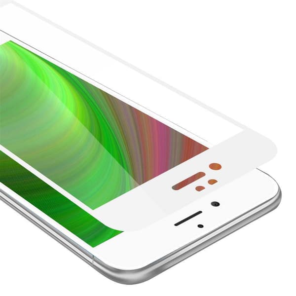 Skyddsglas för iPhone 6 / 6S Skyddsfilm Skärmskydd Full Screen Härdat (Tempered)-glas för skydd TRANSPARENT med VIT
