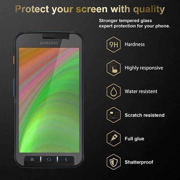 Samsung Galaxy XCover 4 / XCover 4s Suojakalvo Karkaistu lasi / Suojalasi näytönsuoja 9H kovuudella ja 3D-kosketusyhteensopivuudella
