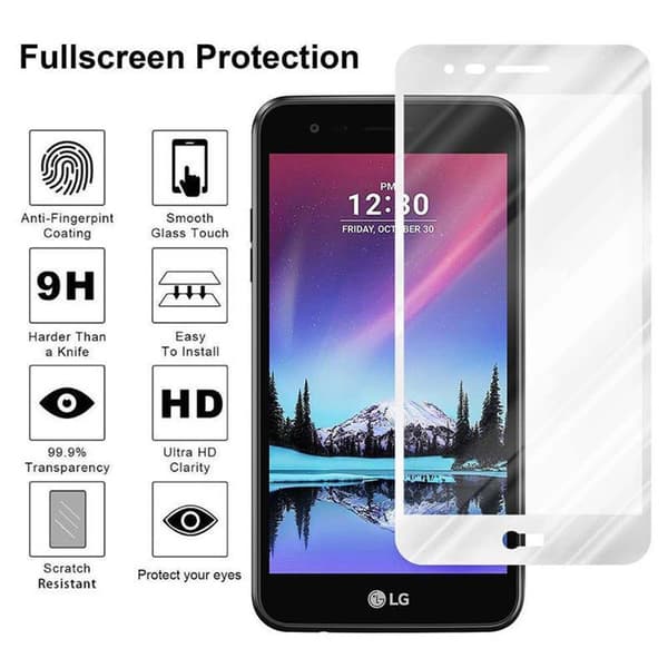 LG K4 2017 Karkaistu lasi / Suojalasi näytönsuoja Fullscreen Armour Film näytön suojakalvo 9H kovuudella ja 3D Touch