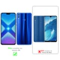 Miniatyrbild 2 av 8: Honor 8X 3x Skärmskydd Skyddsglas Skyddsfilm Härdat (Tempered)-glas för skydd