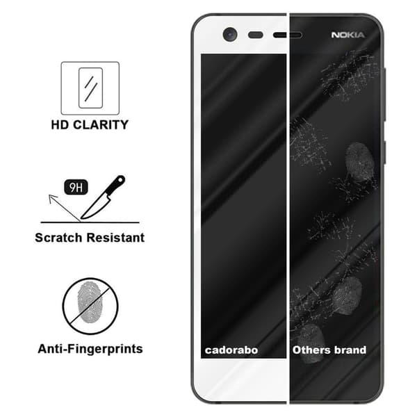 Skyddsglas för Nokia 2 2017 Skyddsfilm Skärmskydd Full Screen Härdat (Tempered)-glas för skydd