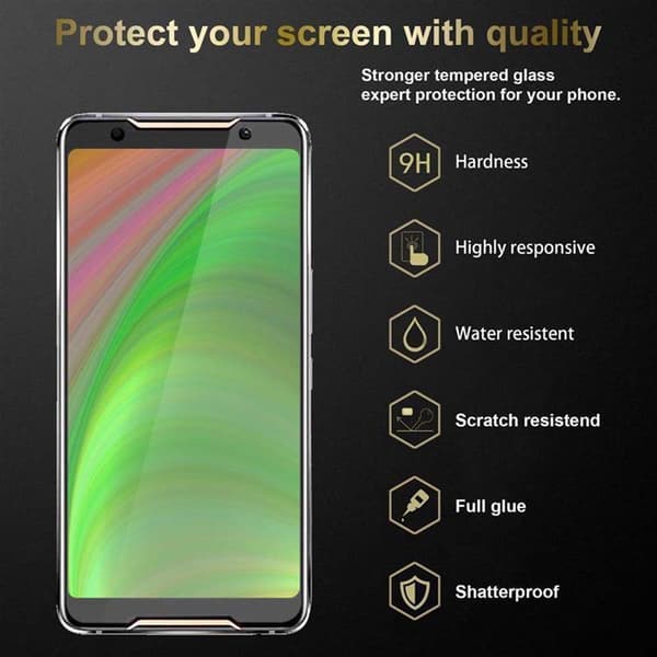 Skyddsfilm för Asus ROG Phone 2 Skärmskydd Skyddsglas Härdat (Tempered)-glas för skydd