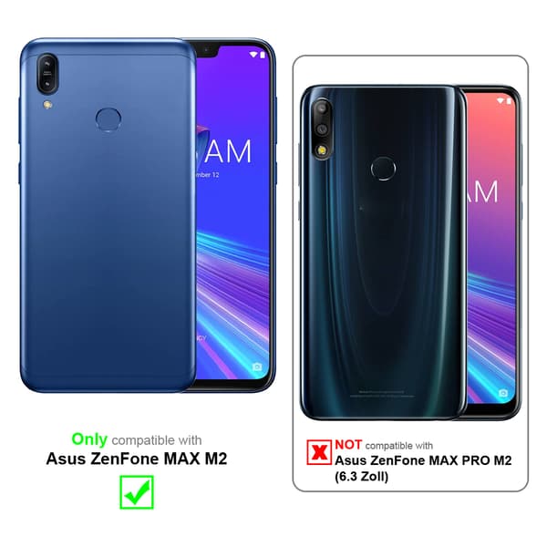 Asus ZenFone MAX M2 3x Skärmskydd Skyddsglas Skyddsfilm Härdat (Tempered)-glas för skydd