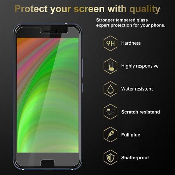 HTC OCEAN / U11 Suojakalvo Karkaistu lasi / Suojalasi näytönsuoja 9H kovuudella ja 3D-kosketusyhteensopivuudella