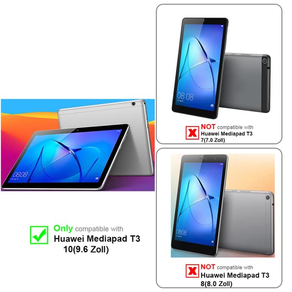 Skjermbeskytter Skärmskyddtil til Huawei MediaPad T3 10 (9.6 Toll) Herdet Skjermglass Nettbrett