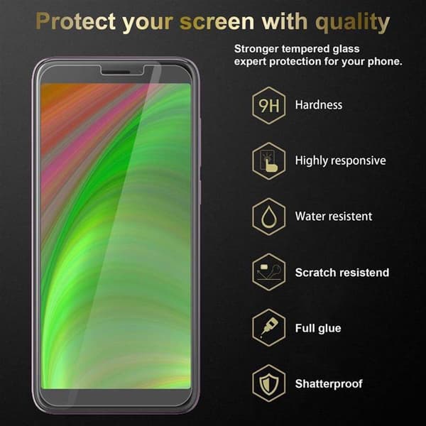 HTC Desire 12 Suojakalvo Karkaistu lasi / Suojalasi näytönsuoja 9H kovuudella ja 3D-kosketusyhteensopivuudella