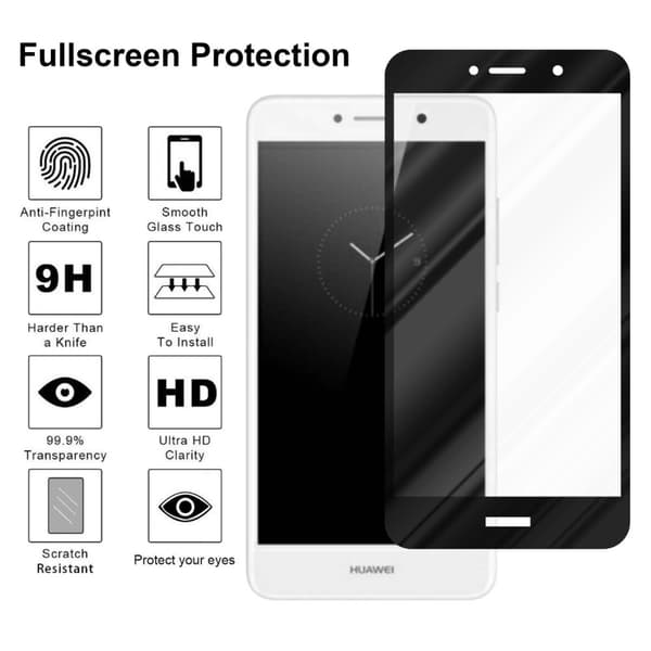 Huawei Enjoy 7 PLUS Karkaistu lasi / Suojalasi näytönsuoja Fullscreen Armour Film näytön suojakalvo 9H kovuudella ja 3D Touch