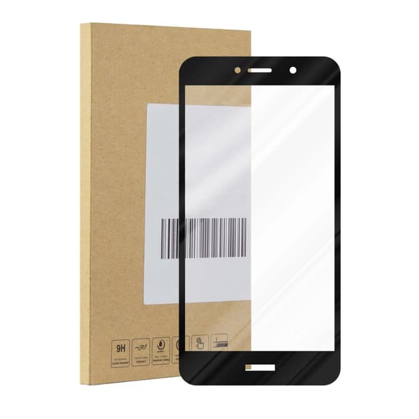 Huawei Enjoy 7 PLUS Karkaistu lasi / Suojalasi näytönsuoja Fullscreen Armour Film näytön suojakalvo 9H kovuudella ja 3D Touch LÄPINÄVÄ, MUSTA