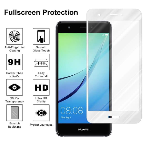 Skyddsglas för Huawei NOVA Skyddsfilm Skärmskydd Full Screen Härdat (Tempered)-glas för skydd