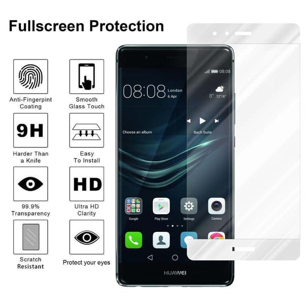 Huawei P9 PLUS Karkaistu lasi / Suojalasi näytönsuoja Fullscreen Armour Film näytön suojakalvo 9H kovuudella ja 3D Touch