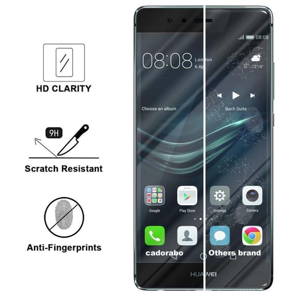 Huawei P9 PLUS Karkaistu lasi / Suojalasi näytönsuoja Fullscreen Armour Film näytön suojakalvo 9H kovuudella ja 3D Touch