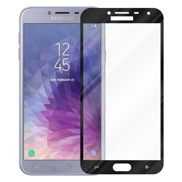 Skjermbeskytter Skärmskyddtil til Samsung Galaxy J4 2018 Herdet Skjermglass Full Skjerm