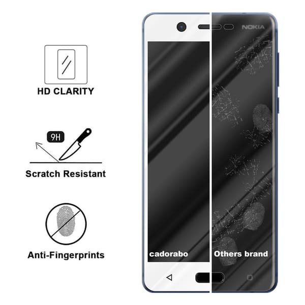 Nokia 5.1 Karkaistu lasi / Suojalasi näytönsuoja Fullscreen Armour Film näytön suojakalvo 9H kovuudella ja 3D Touch