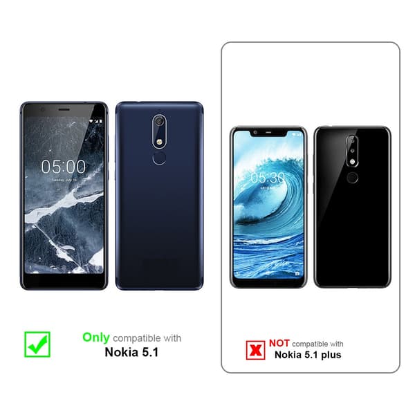 Nokia 5.1 Karkaistu lasi / Suojalasi näytönsuoja Fullscreen Armour Film näytön suojakalvo 9H kovuudella ja 3D Touch