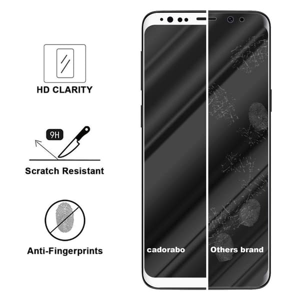 Skjermbeskytter Skärmskyddtil til Samsung Galaxy S9 Herdet Skjermglass Full Skjerm