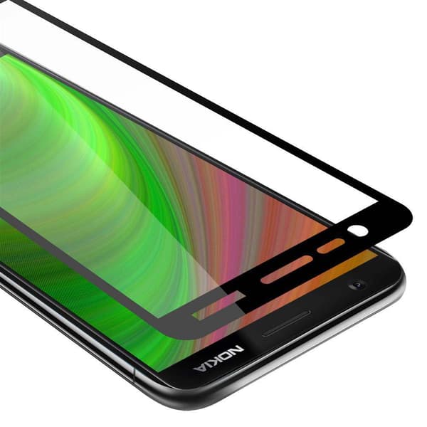 Skærmbeskytter Nokia 3.1 Beskyttelsesglas TRANSPARENT med SORT