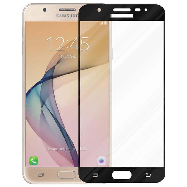 Skjermbeskytter Skärmskyddtil til Samsung Galaxy J5 PRIME / ON5 Herdet Skjermglass Full Skjerm