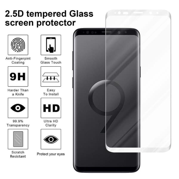 Samsung Galaxy S9 PLUS Karkaistu lasi / Suojalasi näytönsuoja Fullscreen Armour Film näytön suojakalvo 9H kovuudella ja 3D Touch