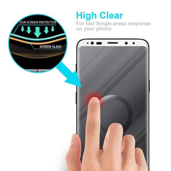 Samsung Galaxy S9 PLUS Karkaistu lasi / Suojalasi näytönsuoja Fullscreen Armour Film näytön suojakalvo 9H kovuudella ja 3D Touch