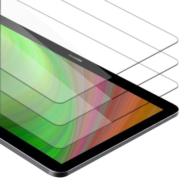 Huawei MediaPad T3 10 (9.6 Tull) 3x Skärmskydd Skyddsfilm Härdat (Tempered)-glas för skydd