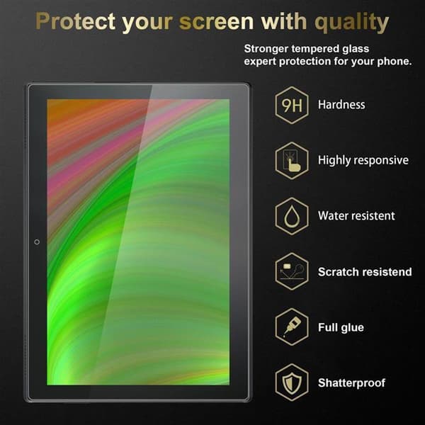 Lenovo Tab 4 10 (10.1 Tulli) Karkaistu lasi / Suojalasi Suojakalvo näytönsuoja suojalasi 9H kovuudella ja 3D-kosketusyhteensopivuudella