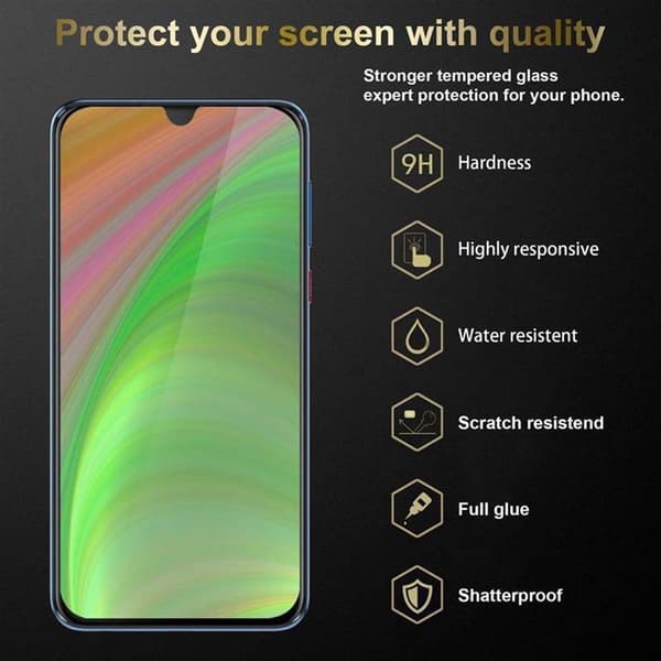 3x HTC Desire 19 PLUS Karkaistu lasi / Suojalasi näytönsuoja Suojakalvo 9H kovuudella ja 3D Touch -yhteensopivuudella
