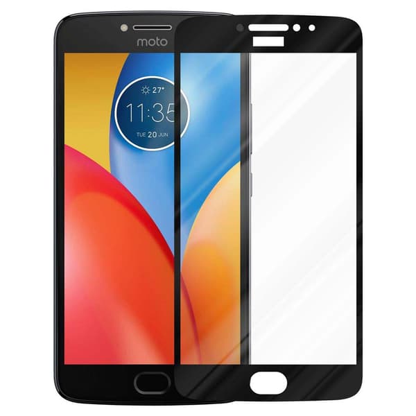 Motorola MOTO E4 Karkaistu lasi / Suojalasi näytönsuoja Fullscreen Armour Film näytön suojakalvo 9H kovuudella ja 3D Touch