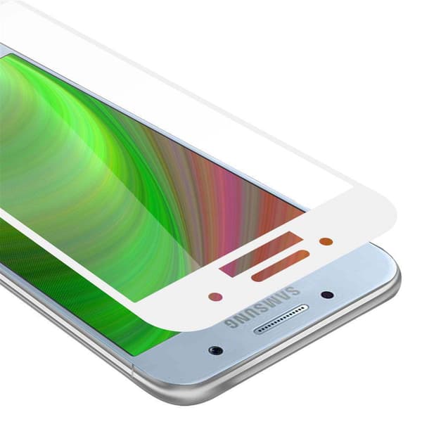 Skærmbeskytter Samsung Galaxy A7 2017 Beskyttelsesglas TRANSPARENT med HVID