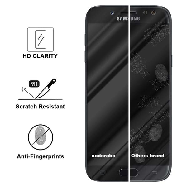 Samsung Galaxy J7 2017 Karkaistu lasi / Suojalasi näytönsuoja Fullscreen Armour Film näytön suojakalvo 9H kovuudella ja 3D Touch