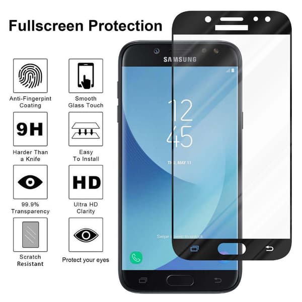 Samsung Galaxy J7 2017 Karkaistu lasi / Suojalasi näytönsuoja Fullscreen Armour Film näytön suojakalvo 9H kovuudella ja 3D Touch