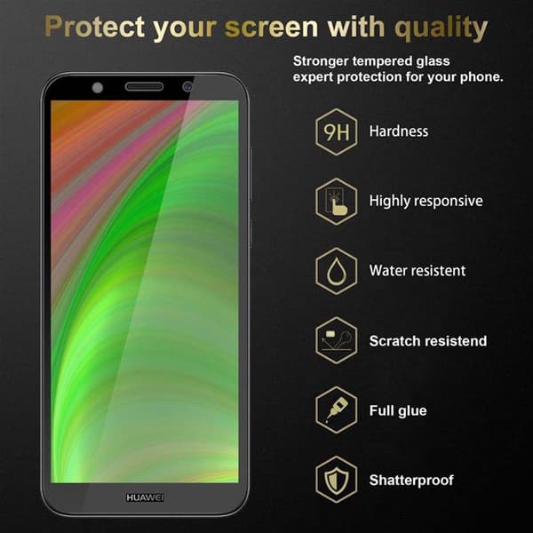 Skyddsglas för Huawei Y5 PRIME 2018 / Y5 2018 Skyddsfilm Skärmskydd Full Screen Härdat (Tempered)-glas för skydd