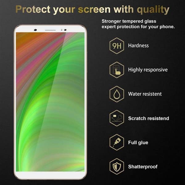 Skyddsglas för Vivo V7 PLUS Skyddsfilm Skärmskydd Full Screen Härdat (Tempered)-glas för skydd