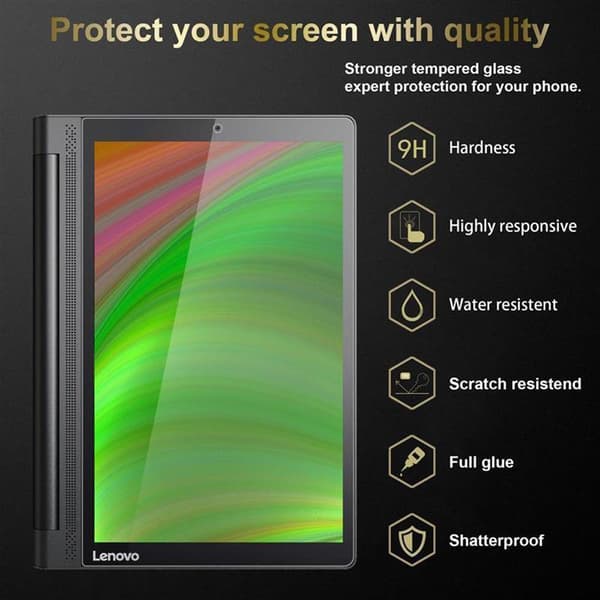 Skyddsfilm för Lenovo Yoga Tab 3 PLUS (10.1 Tull) Skärmskydd Härdat (Tempered)-glas för skydd