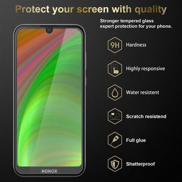Huawei Y5 2019 / Enjoy Play 8 / Honor 8S Suojakalvo Karkaistu lasi / Suojalasi näytönsuoja 9H kovuudella ja 3D-kosketusyhteensopivuudella