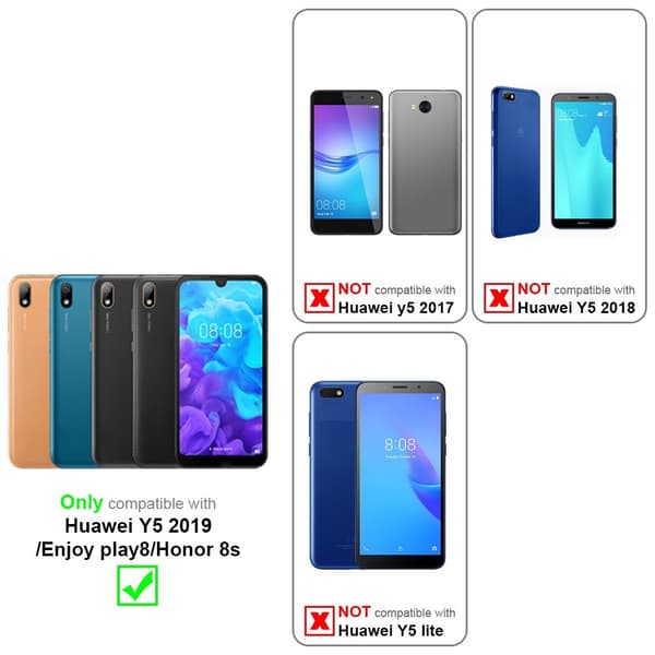 Huawei Y5 2019 / Enjoy Play 8 / Honor 8S Suojakalvo Karkaistu lasi / Suojalasi näytönsuoja 9H kovuudella ja 3D-kosketusyhteensopivuudella