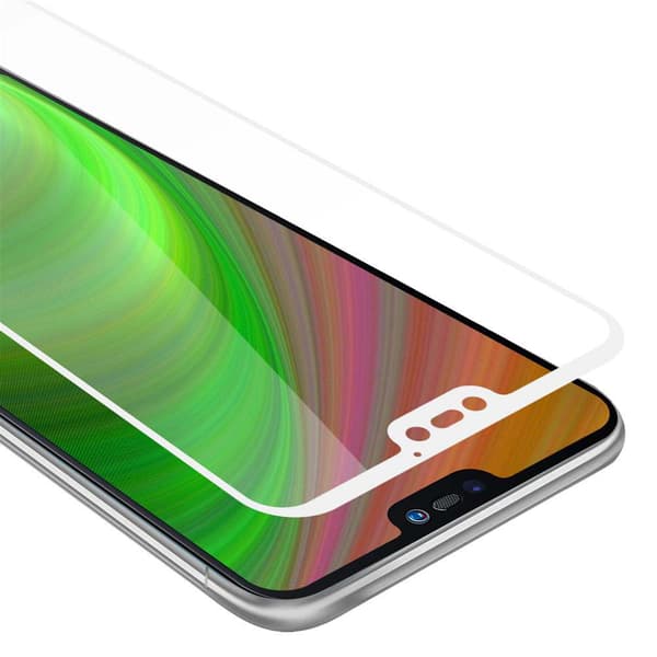 Skærmbeskytter Huawei P20 LITE 2018 / NOVA 3E Beskyttelsesglas TRANSPARENT med HVID