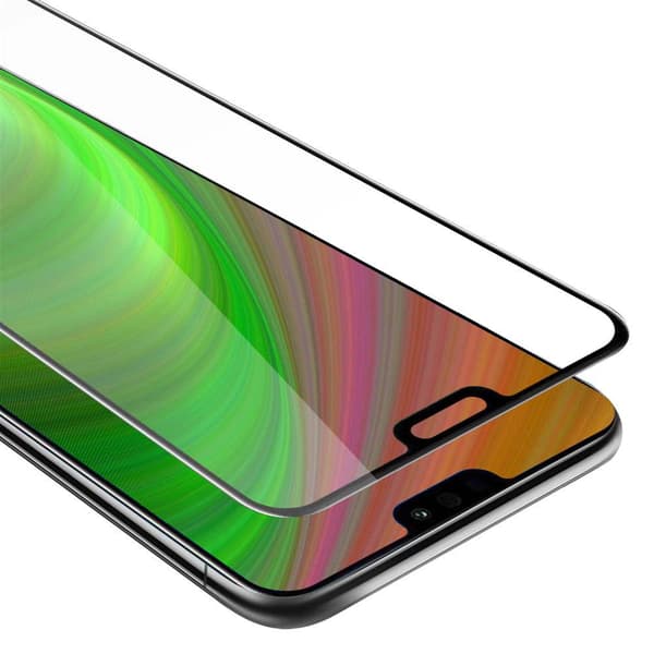 Skyddsglas för Honor 8X Skyddsfilm Skärmskydd Full Screen Härdat (Tempered)-glas för skydd TRANSPARENT med SVART