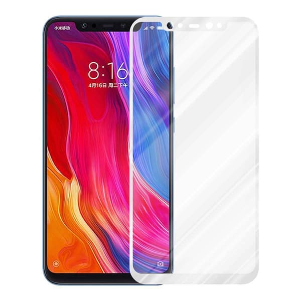 Xiaomi Mi 8 Karkaistu lasi / Suojalasi näytönsuoja Fullscreen Armour Film näytön suojakalvo 9H kovuudella ja 3D Touch