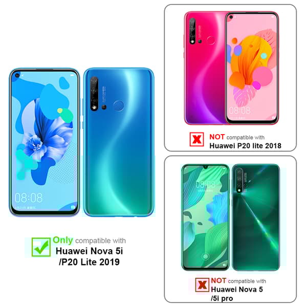 3x Huawei NOVA 5i / P20 LITE 2019 Suojakalvo Karkaistu lasi / Suojalasi näytönsuoja 3-pack näyttölasia 9H kovuudella ja 3D Touchin kanssa fullscreen