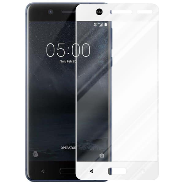 Nokia 5 2017 Karkaistu lasi / Suojalasi näytönsuoja Fullscreen Armour Film näytön suojakalvo 9H kovuudella ja 3D Touch
